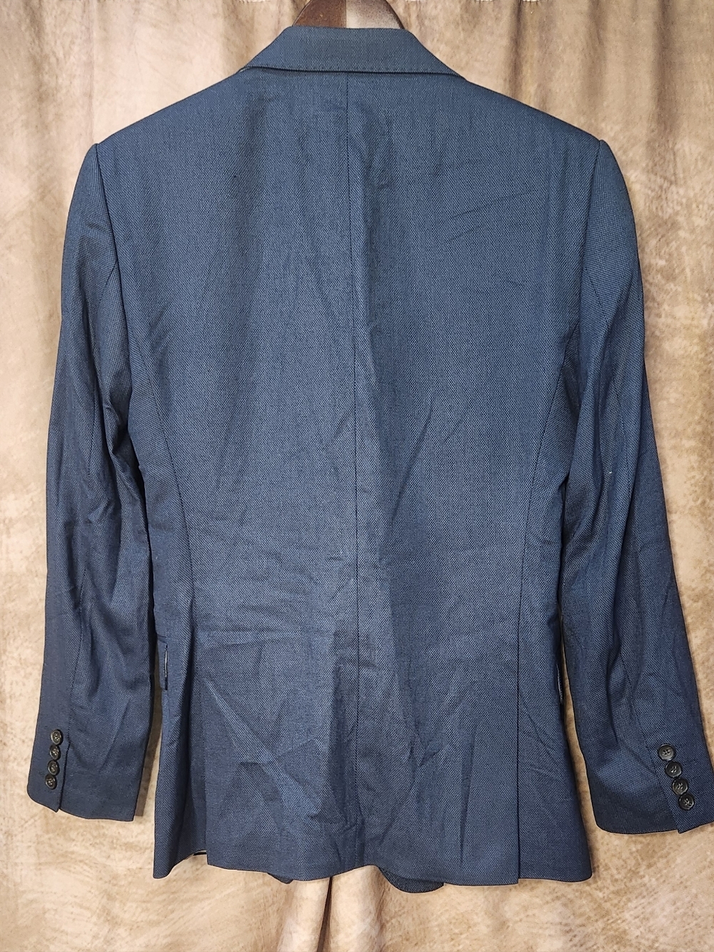 ZARA MAN Slim Fit Suit – Blue Textured – Blazer & Pants Set – EU 50 / US 40 - Picture 11 of 14
